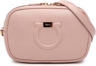 Ferragamo Ferragamo Pink Leather Gancini Camera Bag