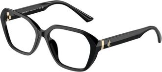 Jimmy Choo London Stijlvolle Zwarte Zonnebril met Montuur - Heren - Brillen - Zwart - 54 MM - Accessoires