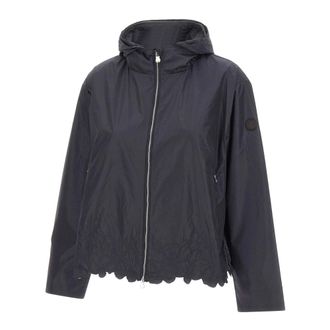 Save The Duck Rain Jackets, female, Blue, Size: XS Flo Wind Jacket