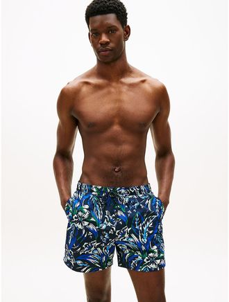 Tommy Hilfiger Mens Printed 7 Swim Trunk - Navy - XXL