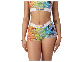 PSD Rainbow Brite Rainbow Boyshort Womens Underwear : LG, Elastane/Microfiber/Polyester