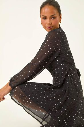 Roman Spot Print Dress