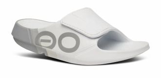 Oofos Womens Ooahh Sport Flex Slide Sandals In Smoke Rally