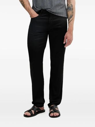 A|X Armani Exchange Pantaloni dritti con applicazione - Nero