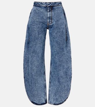 Alaia Ala&iuml;a Jeans a gamba dritta