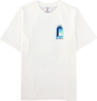 Casablanca Graphic Print Organic Cotton T-Shirt