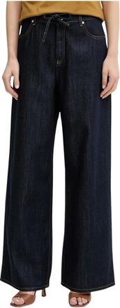 Trussardi Wijde Lichtgewicht Denim Jeans - Dames - Loose Fit Jeans - Blauw - W28 - Denim - Jeans