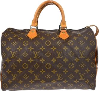 Louis Vuitton Speedy Monogram Canvas Brown Canvas Handbag (Pre-Owned)