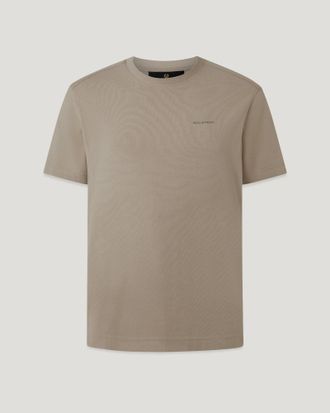 Belstaff Alloy T-shirt Mens Cotton Jersey Dark Sand Size 2XL
