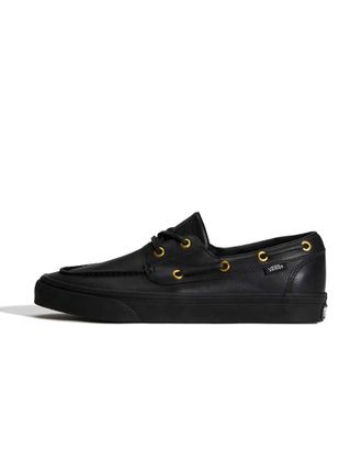 Vans Scarpe da barca nere con 2 occhielli-Nero