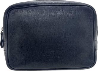 Loewe Black Leather Pouch (Pre-Owned)