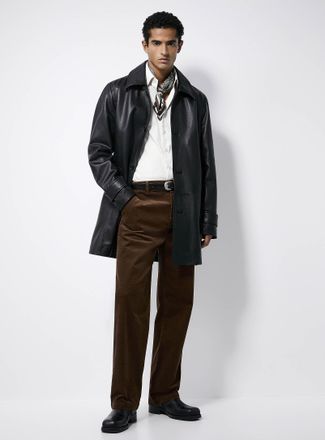 Le 31 Mens Thin-wale corduroy pant Paris fit - High rise relaxed