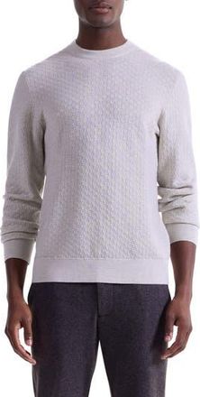 Bugatchi Basketweave Stitch Merino Wool Sweater in Sand at Nordstrom Rack, Size Xx-Large