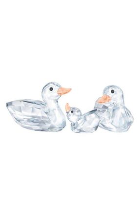 Swarovski Set of 3 Peaceful Country Duck Crystal Figurines in White at Nordstrom