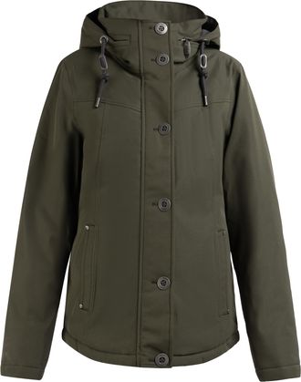 Usha winterjas Fenia Dames donkere olijf
