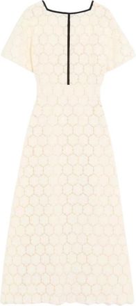 Valentino Garavani Abito Midi - Dames - Casual kleedjes - Wit - XS - Kleedjes
