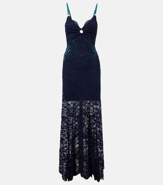 Paco Rabanne Lace maxi dress