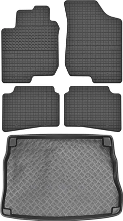 OEM Juego De Alfombrillas De Goma Para Coche Y Alfombrilla Para Maletero Para Kia Ceed I Hatchback (2006-2012)