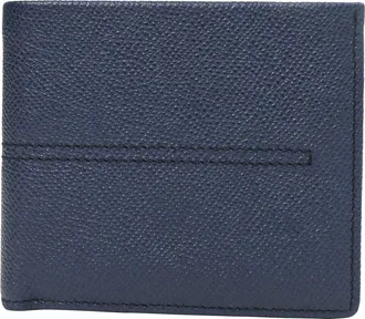 Tod's Tods Bifold Wallet in Navy Blue Saffiano Leather