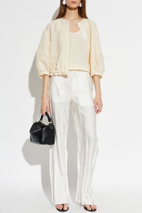 Emporio Armani Transparent Top, Womens, Cream