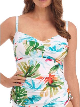 Fantasie Womens Kiawah Island Twist Front Tankini - White Polyamide - Size 36DD