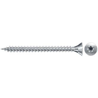 Fischer 1.000x Tornillo Para Aglomerado Fspii 3 X 16 Mm Cabeza Avellanada Galvanizado Azul Rosca Completa Estrella Interior Tx - 551067