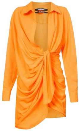Jacquemus Orange Le Splash Mini Dress Size XS
