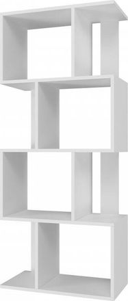 Hucoco Hucoco - gilda - Libreria componibile in stile moderno - Dimensioni 59,5x30x140 cm - Mobile divisorio