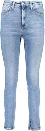 Calvin Klein High Rise Skinny Jeans met Borduursel - Dames - Skinny Jeans - Blauw - W26 L30 - Katoen - Jeans