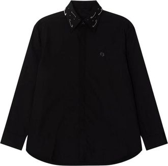 John Richmond Shirt met Decoratieve Kraag - Heren - Casual Overhemden - Zwart - S - Overhemden