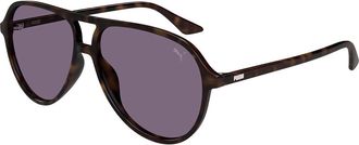 Puma PU0523S 003 Mens Sunglasses Tortoiseshell Size 58 - Free RX Lenses - Free RX Lenses