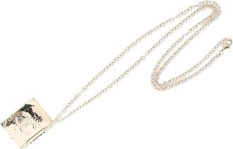 Chanel 2022 Gold Plated Resin Lion Book Locket Pendant Necklace costume necklace - women - Resin/Gold Plated - One Size - Black