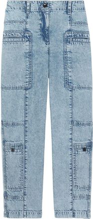 Proenza Schouler high-rise straight-leg jeans - women - Organic Cotton/Refibra - 2 - Blue