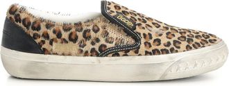 Golden Goose Vce Penstar Sneaker In Leopard Pony Skin
