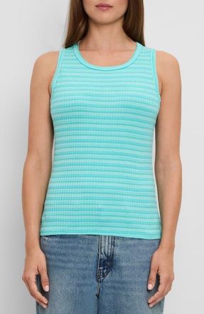 Michael Stars Carolie Ribbed Tank in Aruba at Nordstrom, Size X-Small