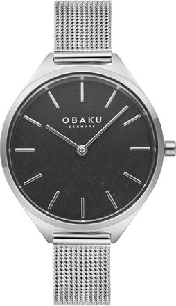 Obaku Womens Kaffe Black Dial Watch