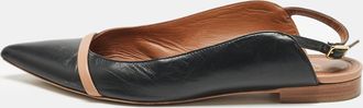 Malone Souliers X Roy Luwolt Black Leather Marion Luwolt Slingback Flats