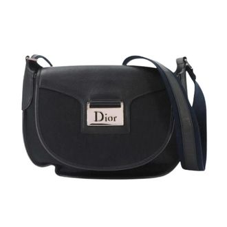 Dior Pre-owned Vintage Canvas Shoulder Bag - Dames - Pre-owned - Zwart - Maat: ONE Size Leer