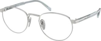 Prada Stijlvolle Brillen - Heren - Brillen - Grijs - 51 MM - Accessoires