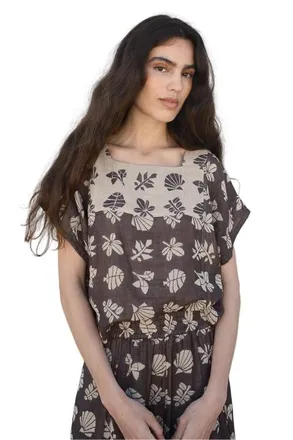 Ace & Jig Prudence Reversible Square Neck Top in Botanical at Nordstrom, Size Xx-Small