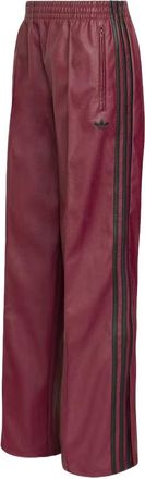 adidas (WMNS) adidas Firebird Loose Pleather Pant Asia Sizing Maroon KU1807