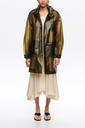 Bimba & Lola A-line Transparent Trench in Olive at Nordstrom, Size X-Small Eu