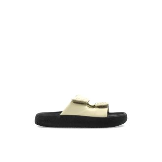 Veja Sliders, female, Beige, Size: 11 US Etna Bold Leather Slides