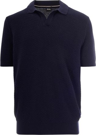 HUGO BOSS Polo Shirts - Heren - Polos - Blauw - S - Katoen - Tops