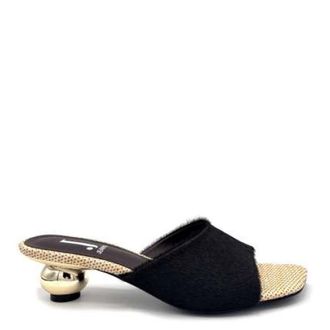 Jeannot Heeled Mules, female, Black, Size: 10 US Mule
