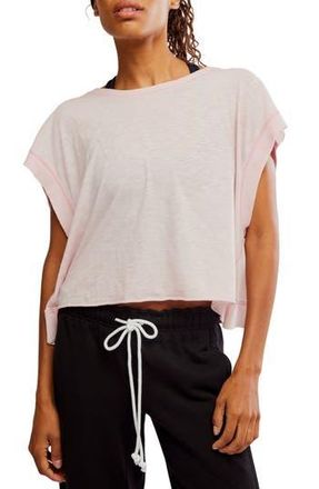 Free People FP Movement My Tee Time Open Back T-Shirt in Powder Pink at Nordstrom Rack, Size X-Large