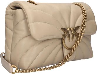 Pinko Pinko, Dames, Tassen, Beige, Maat: ONE Size
