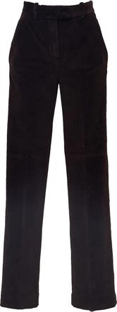 Circolo 1901 Pantalone in velluto liscio - Dames - Straight fit broeken - Bruin - M - Broeken