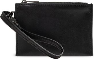 Yohji Yamamoto Mini Strap Portemonnee - Heren - Portefeuilles - Zwart - ONE Size - Leer - Accessoires