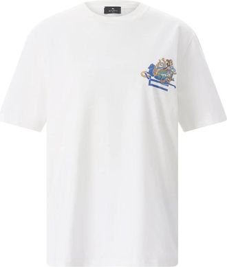 Etro T-Shirts - Dames - T-shirts - Wit - XS - Katoen - Tops